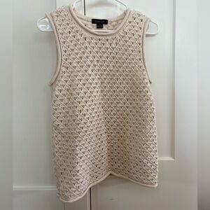 Sanctuary Women's Beige Crochet Tank Top